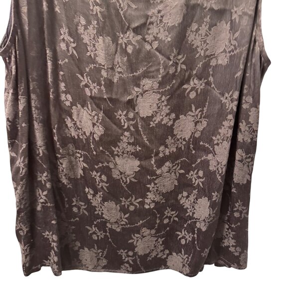 Violet Kay Rayon Floral Sleeveless Top XL Blend blouse - Picture 10 of 13